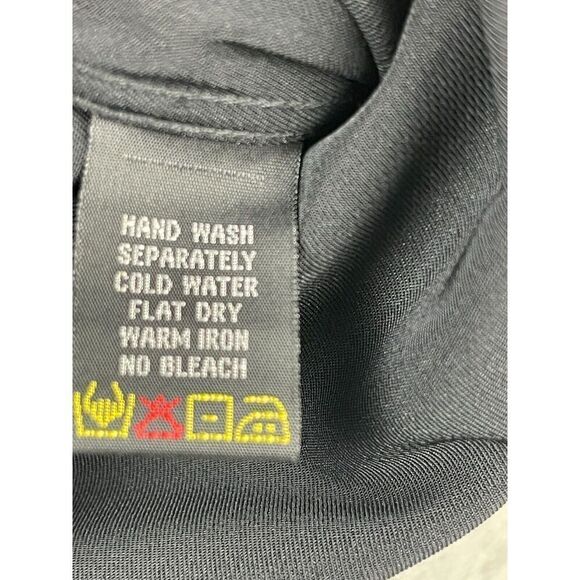 NWT Kenneth Cole New York Men's Snap Button-Up Shirt Size S Black Solid Stretch - Picture 10 of 15